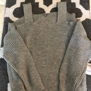Charlotte Russe Cutout Shoulder Sweater